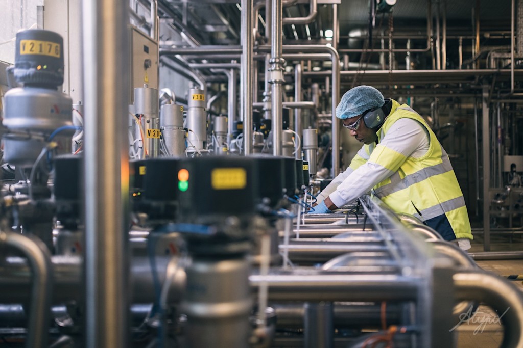 reportage usine production de lait