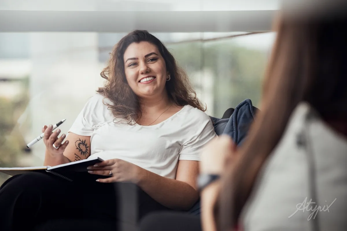 Natural corporate photography capturing authentic interactions in the workplace